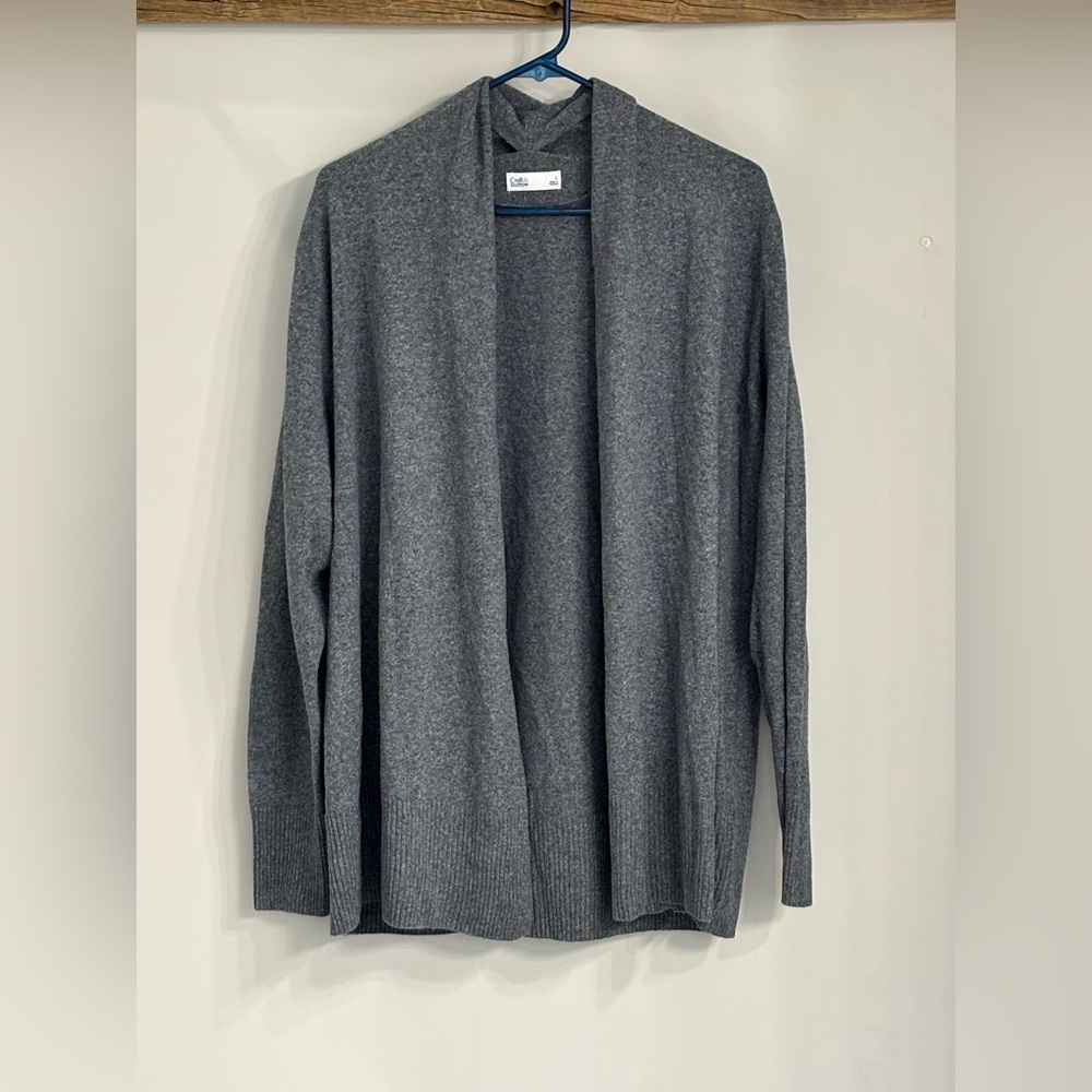 Croft & Barrow Charcoal Open Front Cardigan